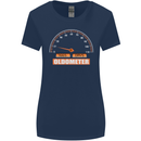 21st Birthday 21 Year Old Ageometer Funny Womens Wider Cut T-Shirt Navy Blue