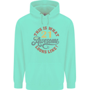 21st Birthday 21 Year Old Awesome Looks Like Mens 80% Cotton Hoodie Peppermint