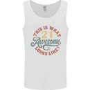 21st Birthday 21 Year Old Awesome Looks Like Mens Vest Tank Top White
