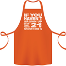 21st Birthday 21 Year Old Don't Grow Up Funny Cotton Apron 100% Organic Orange