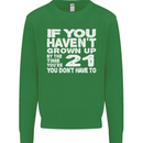 21st Birthday 21 Year Old Don't Grow Up Funny Mens Sweatshirt Jumper Irish Green