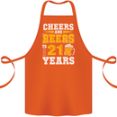 21st Birthday 21 Year Old Funny Alcohol Cotton Apron 100% Organic Orange