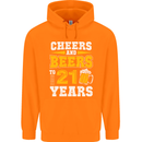 21st Birthday 21 Year Old Funny Alcohol Mens 80% Cotton Hoodie Orange