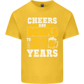 21st Birthday 21 Year Old Funny Alcohol Mens Cotton T-Shirt Tee Top Yellow