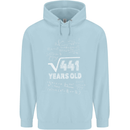 21st Birthday 21 Year Old Geek Funny Maths Mens 80% Cotton Hoodie Light Blue
