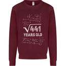 21st Birthday 21 Year Old Geek Funny Maths Mens Sweatshirt Jumper Maroon