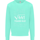 21st Birthday 21 Year Old Geek Funny Maths Mens Sweatshirt Jumper Peppermint