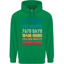21st Birthday 21 Year Old Mens 80% Cotton Hoodie Irish Green