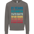 21st Birthday 21 Year Old Mens Sweatshirt Jumper Charcoal