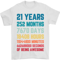 21st Birthday 21 Year Old Mens T-Shirt 100% Cotton White