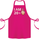 21st Birthday Funny Offensive 21 Year Old Cotton Apron 100% Organic Pink