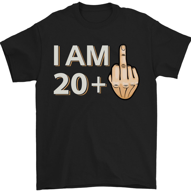 21st Birthday Funny Offensive 21 Year Old Mens T-Shirt 100% Cotton Black