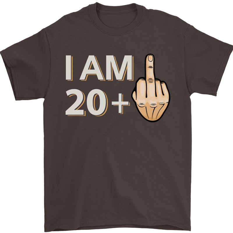 21st Birthday Funny Offensive 21 Year Old Mens T-Shirt 100% Cotton Dark Chocolate