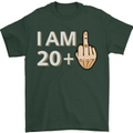 21st Birthday Funny Offensive 21 Year Old Mens T-Shirt 100% Cotton Forest Green