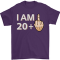 21st Birthday Funny Offensive 21 Year Old Mens T-Shirt 100% Cotton Purple
