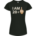 21st Birthday Funny Offensive 21 Year Old Womens Petite Cut T-Shirt Black