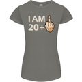 21st Birthday Funny Offensive 21 Year Old Womens Petite Cut T-Shirt Charcoal