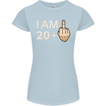 21st Birthday Funny Offensive 21 Year Old Womens Petite Cut T-Shirt Light Blue