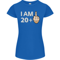 21st Birthday Funny Offensive 21 Year Old Womens Petite Cut T-Shirt Royal Blue