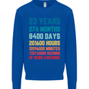 23rd Birthday 23 Year Old Mens Sweatshirt Jumper Royal Blue
