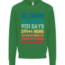25th Birthday 25 Year Old Mens Sweatshirt Jumper Irish Green