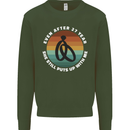 27 Year Wedding Anniversary 27th Marriage Mens Sweatshirt Jumper Forest Green