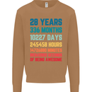 28th Birthday 28 Year Old Mens Sweatshirt Jumper Caramel Latte