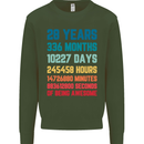 28th Birthday 28 Year Old Mens Sweatshirt Jumper Forest Green