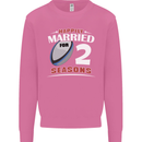 2 Year Wedding Anniversary 2nd Rugby Mens Sweatshirt Jumper Azalea