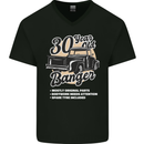 30 Year Old Banger Birthday 30th Year Old Mens V-Neck Cotton T-Shirt Black