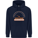 30th Birthday 30 Year Old Ageometer Funny Mens 80% Cotton Hoodie Navy Blue