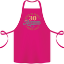 30th Birthday 30 Year Old Awesome Looks Like Cotton Apron 100% Organic Pink