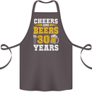 30th Birthday 30 Year Old Funny Alcohol Cotton Apron 100% Organic Dark Grey