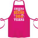 30th Birthday 30 Year Old Funny Alcohol Cotton Apron 100% Organic Pink