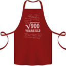 30th Birthday 30 Year Old Geek Funny Maths Cotton Apron 100% Organic Maroon
