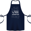 30th Birthday 30 Year Old Geek Funny Maths Cotton Apron 100% Organic Navy Blue