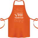 30th Birthday 30 Year Old Geek Funny Maths Cotton Apron 100% Organic Orange