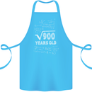 30th Birthday 30 Year Old Geek Funny Maths Cotton Apron 100% Organic Turquoise