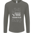 30th Birthday 30 Year Old Geek Funny Maths Mens Long Sleeve T-Shirt Charcoal