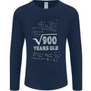 30th Birthday 30 Year Old Geek Funny Maths Mens Long Sleeve T-Shirt Navy Blue
