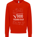 30th Birthday 30 Year Old Geek Funny Maths Mens Sweatshirt Jumper Bright Red