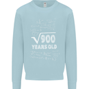 30th Birthday 30 Year Old Geek Funny Maths Mens Sweatshirt Jumper Light Blue