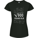 30th Birthday 30 Year Old Geek Funny Maths Womens Petite Cut T-Shirt Black