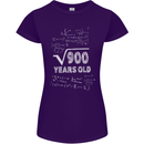 30th Birthday 30 Year Old Geek Funny Maths Womens Petite Cut T-Shirt Purple