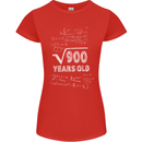 30th Birthday 30 Year Old Geek Funny Maths Womens Petite Cut T-Shirt Red