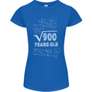 30th Birthday 30 Year Old Geek Funny Maths Womens Petite Cut T-Shirt Royal Blue