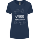 30th Birthday 30 Year Old Geek Funny Maths Womens Wider Cut T-Shirt Navy Blue