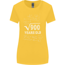 30th Birthday 30 Year Old Geek Funny Maths Womens Wider Cut T-Shirt Yellow