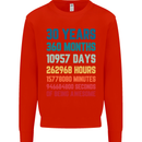 30th Birthday 30 Year Old Mens Sweatshirt Jumper Bright Red