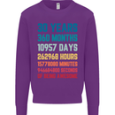 30th Birthday 30 Year Old Mens Sweatshirt Jumper Purple